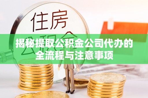 望江揭秘提取公积金公司代办的全流程与注意事项