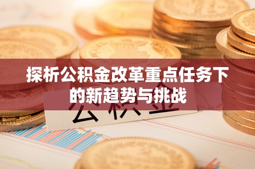 望江探析公积金改革重点任务下的新趋势与挑战