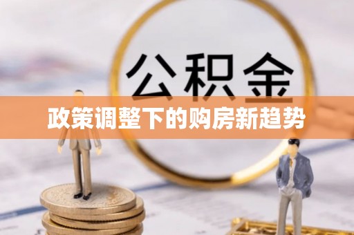 望江政策调整下的购房新趋势