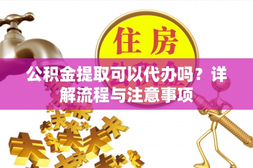 望江公积金提取可以代办吗？详解流程与注意事项