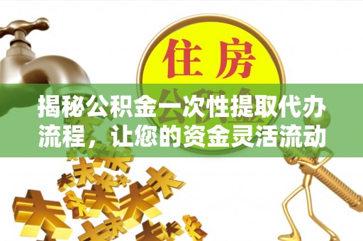望江揭秘公积金一次性提取代办流程，让您的资金灵活流动