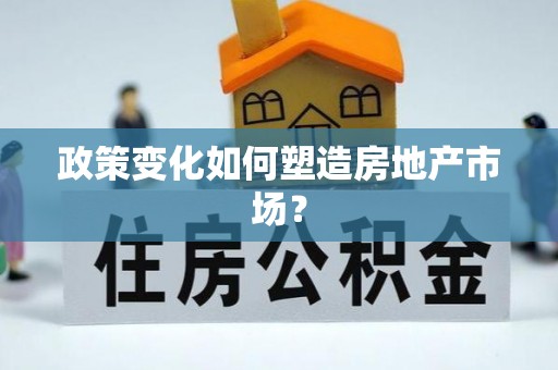 望江政策变化如何塑造房地产市场？