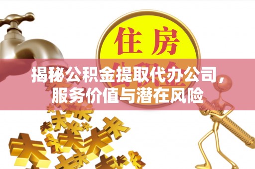 望江揭秘公积金提取代办公司，服务价值与潜在风险