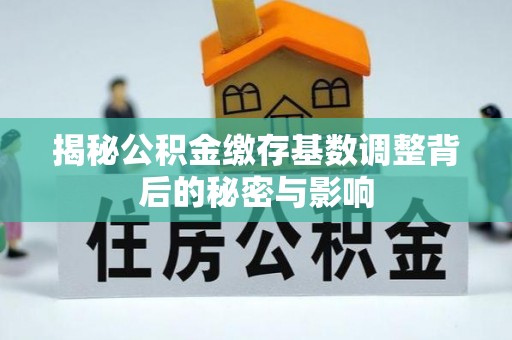望江揭秘公积金缴存基数调整背后的秘密与影响
