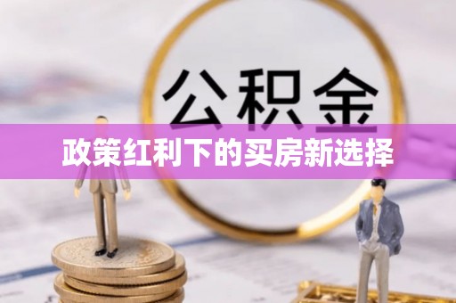 望江政策红利下的买房新选择