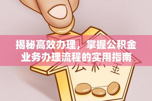 望江揭秘高效办理，掌握公积金业务办理流程的实用指南