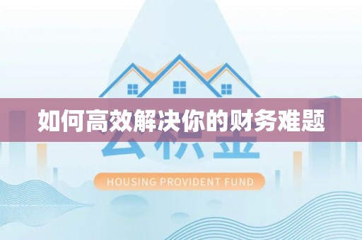 望江如何高效解决你的财务难题