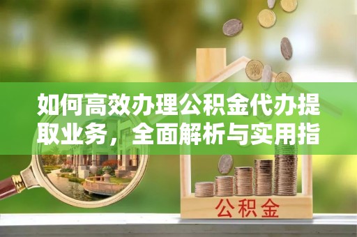 望江如何高效办理公积金代办提取业务，全面解析与实用指南