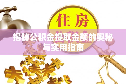 望江揭秘公积金提取金额的奥秘与实用指南