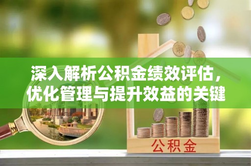 望江深入解析公积金绩效评估，优化管理与提升效益的关键路径
