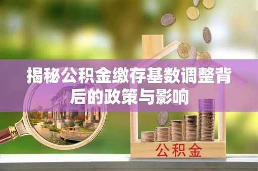 望江揭秘公积金缴存基数调整背后的政策与影响