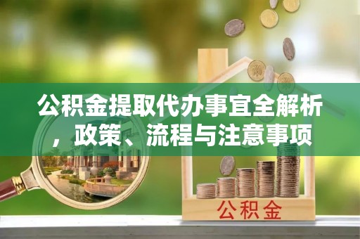 望江公积金提取代办事宜全解析，政策、流程与注意事项