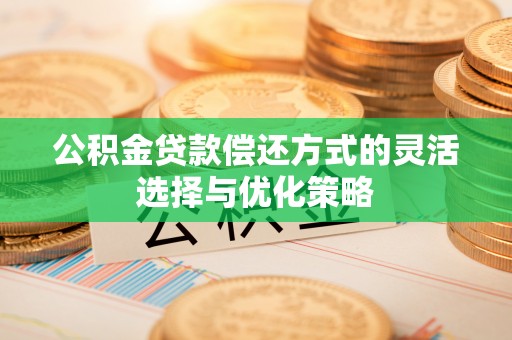望江公积金贷款偿还方式的灵活选择与优化策略