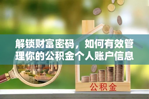 望江解锁财富密码，如何有效管理你的公积金个人账户信息