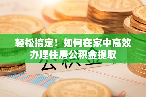 望江轻松搞定！如何在家中高效办理住房公积金提取