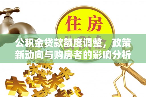 望江公积金贷款额度调整，政策新动向与购房者的影响分析