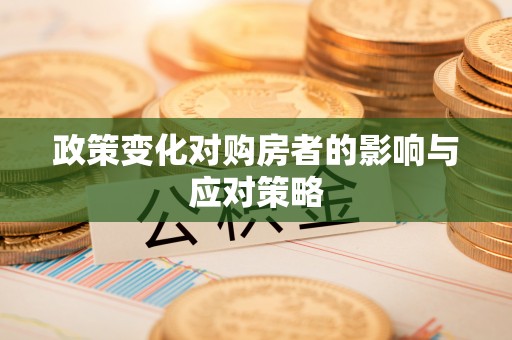 望江政策变化对购房者的影响与应对策略