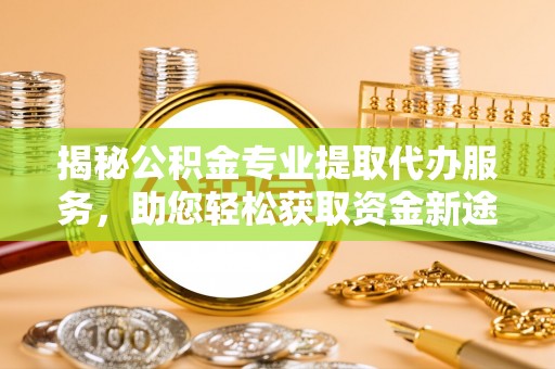 望江揭秘公积金专业提取代办服务，助您轻松获取资金新途径