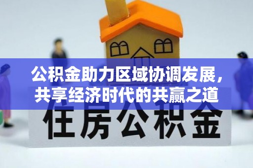 望江公积金助力区域协调发展，共享经济时代的共赢之道