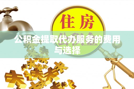 望江公积金提取代办服务的费用与选择