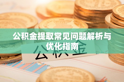 望江公积金提取常见问题解析与优化指南