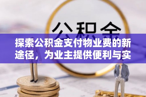 望江探索公积金支付物业费的新途径，为业主提供便利与实惠