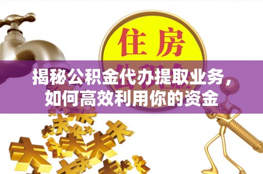 望江揭秘公积金代办提取业务，如何高效利用你的资金