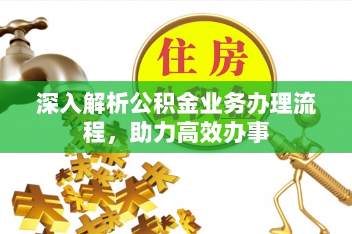 望江深入解析公积金业务办理流程，助力高效办事
