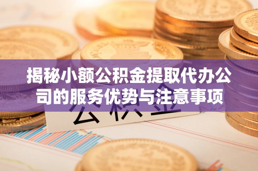 望江揭秘小额公积金提取代办公司的服务优势与注意事项