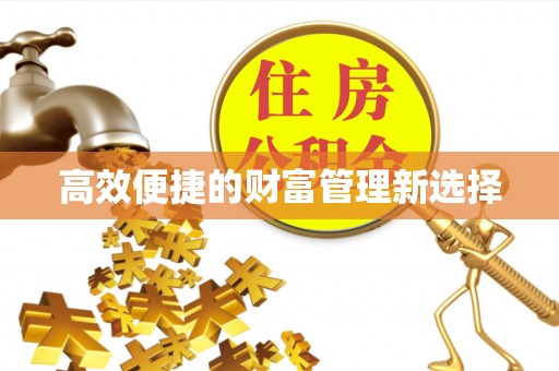 望江高效便捷的财富管理新选择